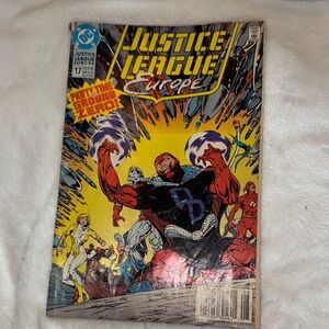 Rare1990 DC Comics Justice League Europe #17 Party Time Ground Zero